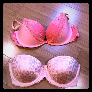 BUNDLE ALERT! VS peach & pink bra & PINK peach bra